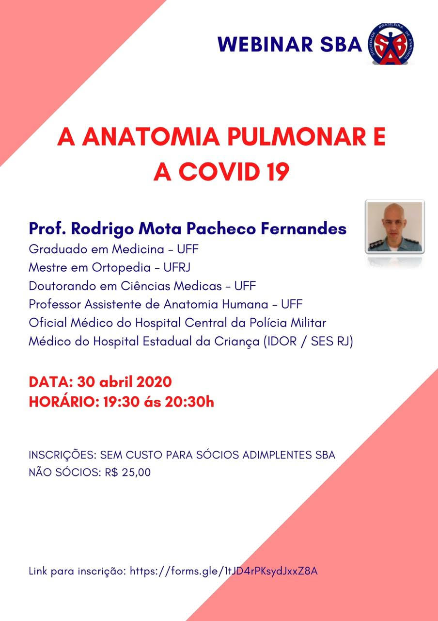 Webinar  2 - A Anatomia Pulmonar e a Covid 19